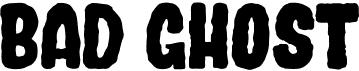 preview image of the Bad Ghost font