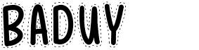 preview image of the Baduy font