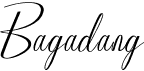 preview image of the Bagadang font