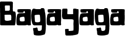 preview image of the Bagayaga font