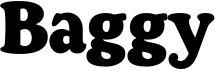 preview image of the Baggy font