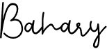 preview image of the Bahary font