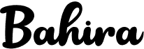 preview image of the Bahira font