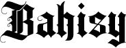 preview image of the Bahisy font