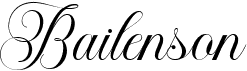 preview image of the Bailenson font