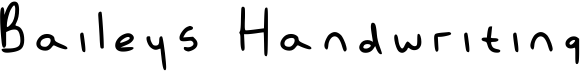 preview image of the Baileys Handwriting font