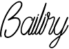 preview image of the Bailiry font