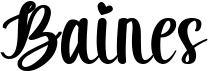 preview image of the Baines font