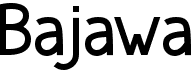 preview image of the Bajawa font