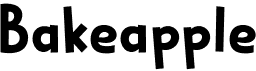 preview image of the Bakeapple font