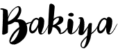 preview image of the Bakiya font