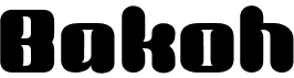 preview image of the Bakoh font