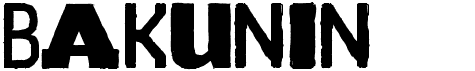 preview image of the Bakunin font