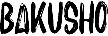 preview image of the Bakusho font