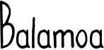 preview image of the Balamoa font