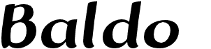 preview image of the Baldo font