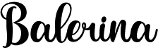 preview image of the Balerina font