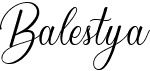 preview image of the Balestya font