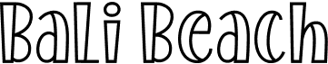 preview image of the Bali Beach font
