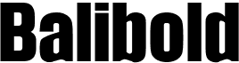 preview image of the Balibold font