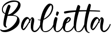 preview image of the Balietta font