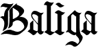 preview image of the Baliga font