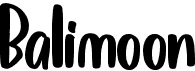 preview image of the Balimoon font