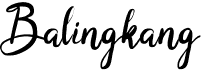 preview image of the Balingkang font