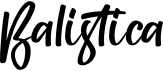 preview image of the Balistica font