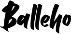 preview image of the Balleho font