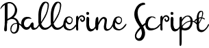 preview image of the Ballerine Script font
