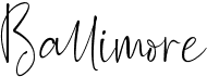 preview image of the Ballimore font