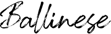 preview image of the Ballinese font