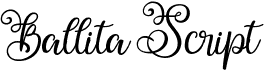preview image of the Ballita Script font