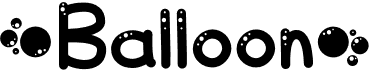 preview image of the Balloon font