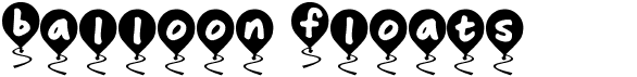 preview image of the Balloon Floats font
