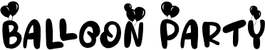 preview image of the Balloon Party font