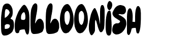preview image of the Balloonish font