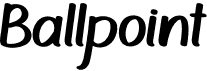 preview image of the Ballpoint font