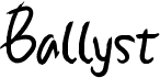preview image of the Ballyst font