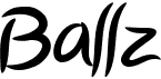 preview image of the Ballz font