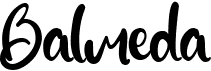 preview image of the Balmeda font
