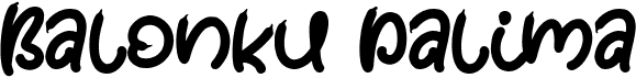 preview image of the Balonku Dalima font