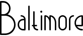 preview image of the Baltimore font