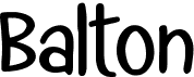 preview image of the Balton font