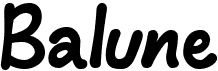 preview image of the Balune font