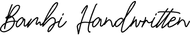 preview image of the Bambi Handwritten font