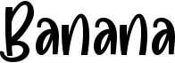 preview image of the Banana font