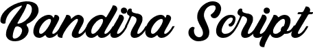 preview image of the Bandira Script font