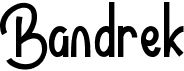 preview image of the Bandrek font